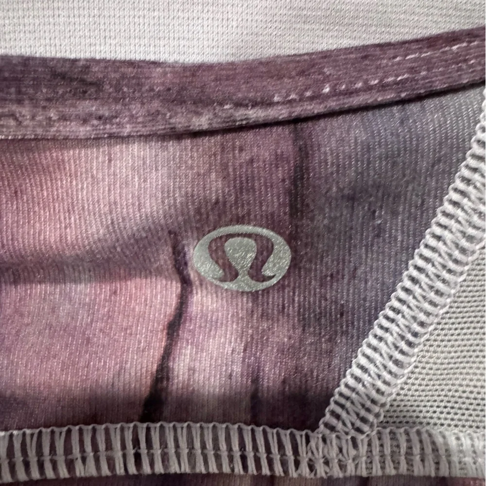 Lululemon Flow Y Bra IV  in Mini Hazy Horizon Storm Mauve Bark Berry Sz 4